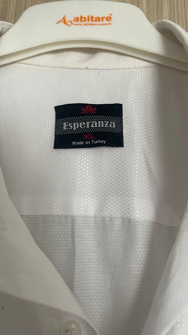 Beyaz Klasik Keten Erkek Gömlek - Görsel 5