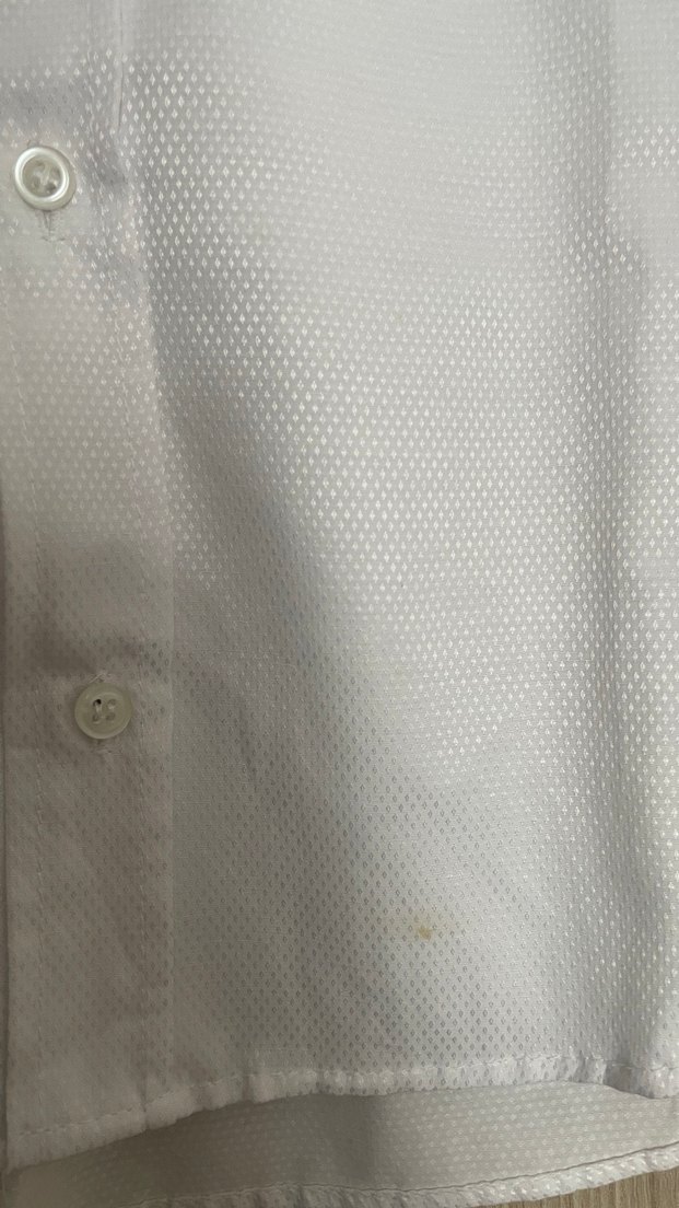 Beyaz Klasik Keten Erkek Gömlek - Görsel 3