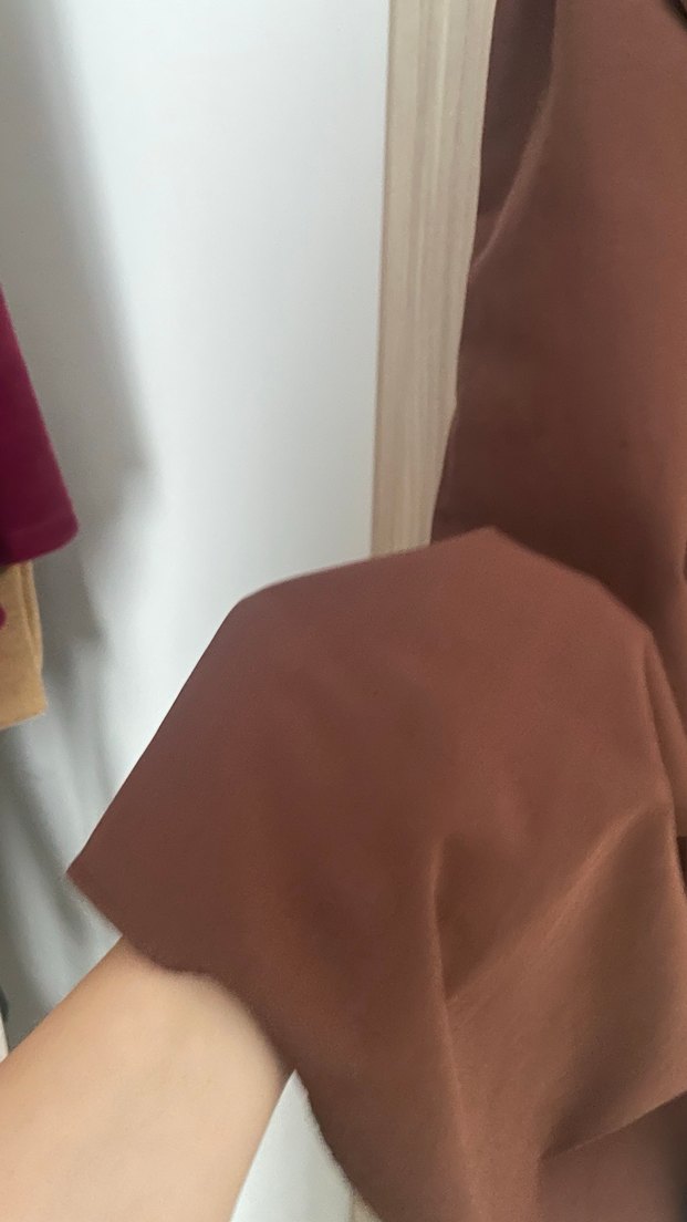 Kahverengi Kemerli Uzun Kadın Elbise - Görsel 2