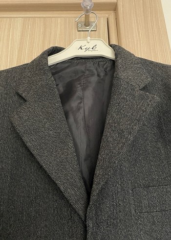 Gri Düğmeli Erkek Takım Elbise Ceketi - Görsel 4
