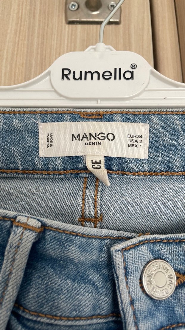 Kadın Mavi Denim Regular Fit Pantolon - Görsel 2