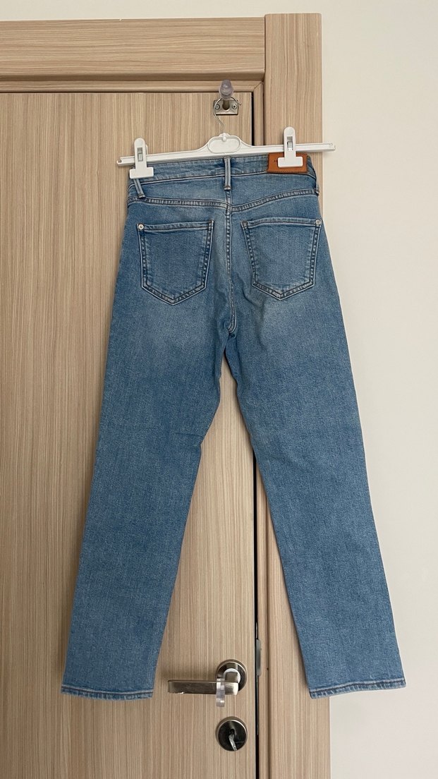Kadın Mavi Denim Regular Fit Pantolon - Görsel 3