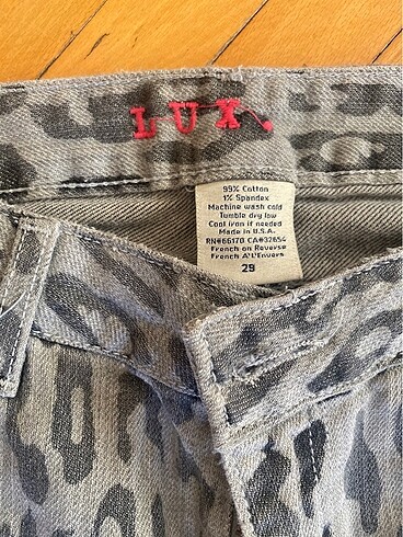 American Vintage vintage leopar desen jean pantolon