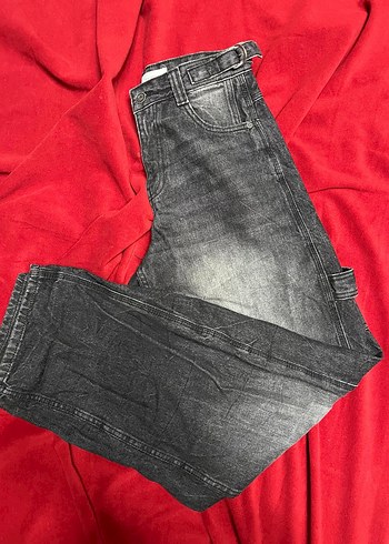 Bershka gri baggy jean - Görsel 3