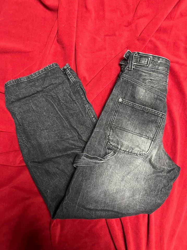Bershka gri baggy jean - Görsel 2