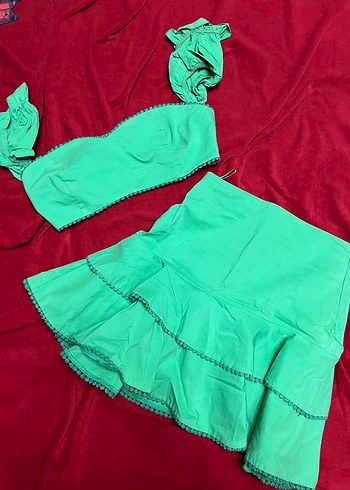 adL yeşil etek takım - Görsel 2