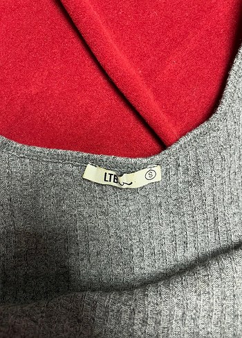 LTB Gri Triko Elbise - Görsel 2