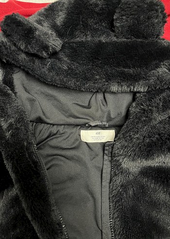 HM çocuk siyah kürk ceket - Görsel 5