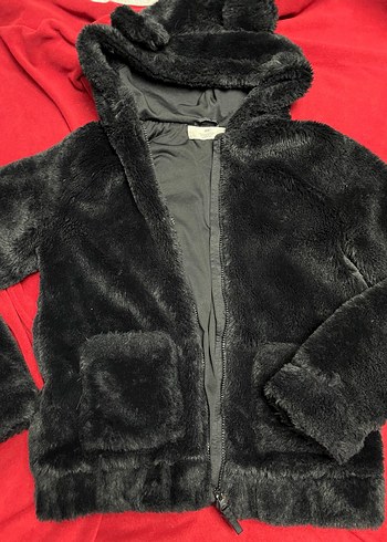 HM çocuk siyah kürk ceket - Görsel 4