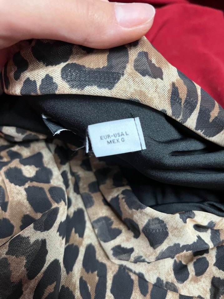 Kahverengi Leopar Desenli bluz - Görsel 3