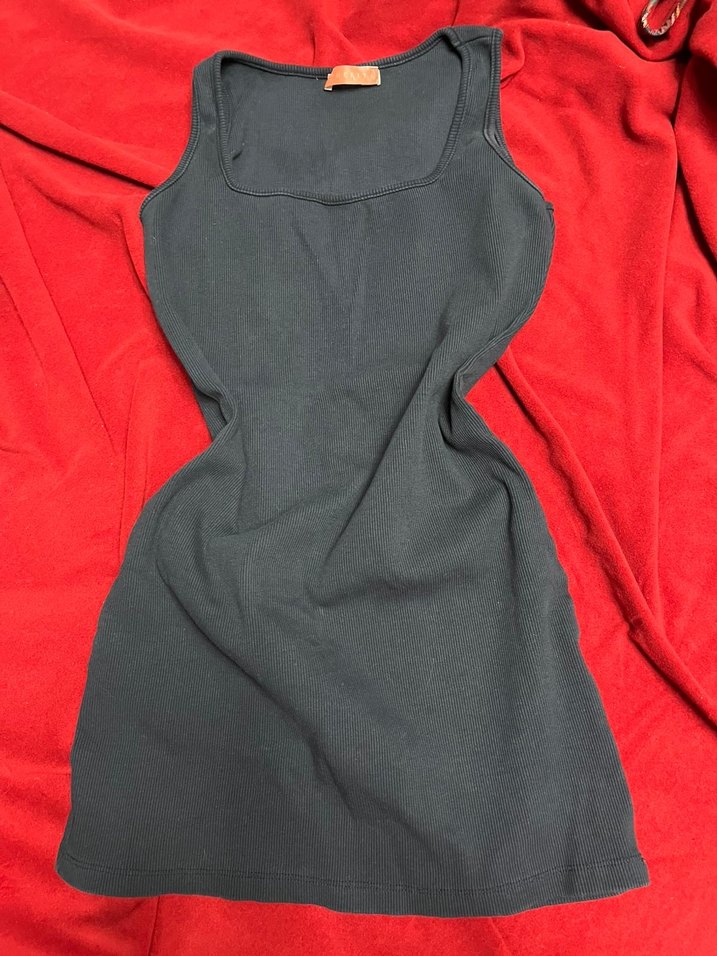 Lacivert mini elbise - Görsel 2