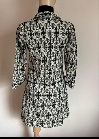 Düğmeli Gri Desenli - Görsel 3