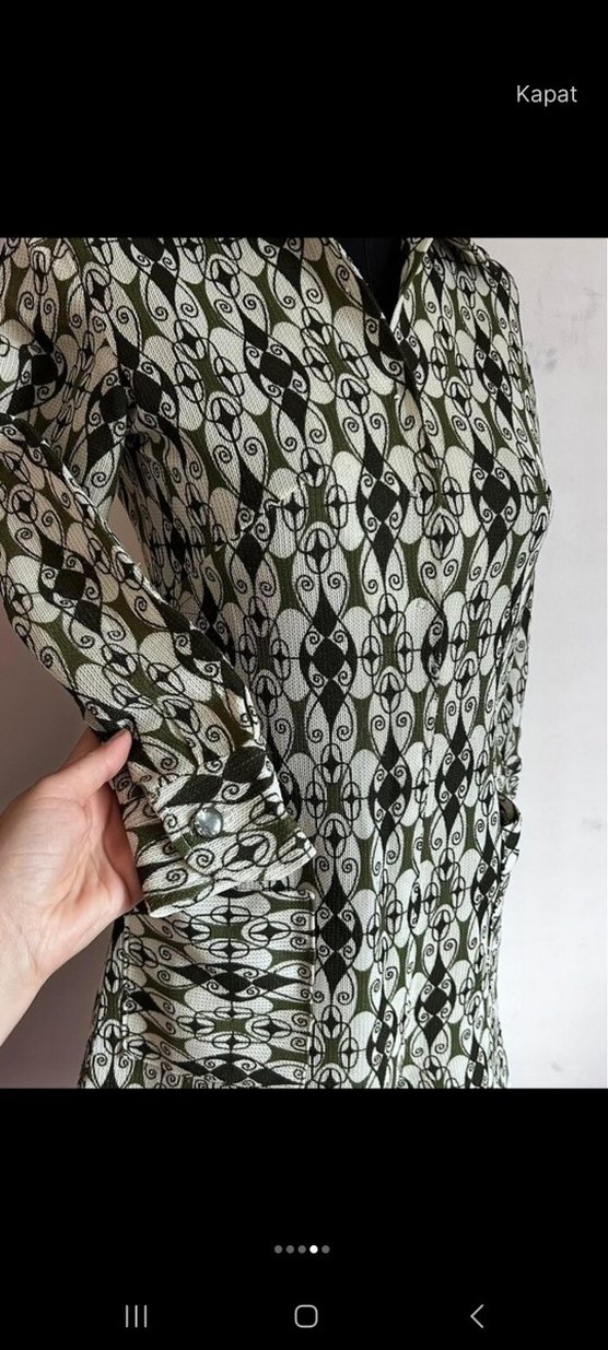 Düğmeli Gri Desenli - Görsel 4