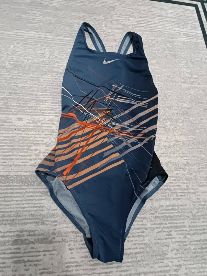 Nike Lacivert Baskılı İnce Askılı Mayo - Görsel 2