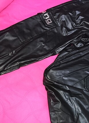 m Beden siyah Renk Alexander Wang cool deri görünümlü kışlık pantolon esofman tarzi