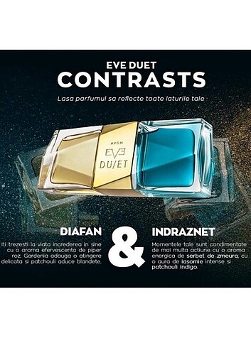 Avon Eve duet contrast çift taraflı parfüm 