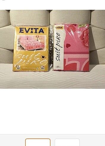 Evita siper kalite cift kisilik suit pike seti