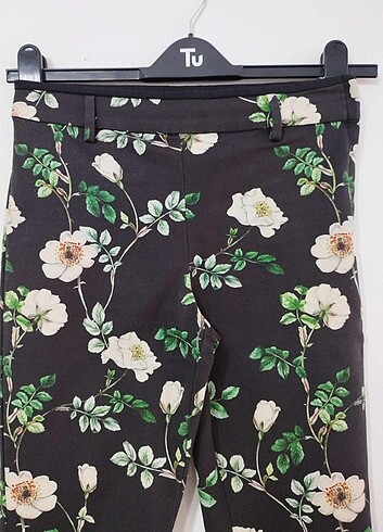 Cicekli desen hm pantolon klasik - Görsel 6