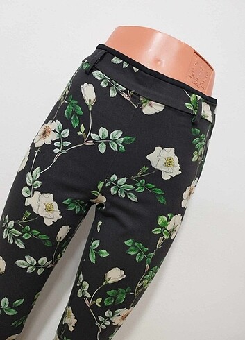 Cicekli desen hm pantolon klasik - Görsel 7
