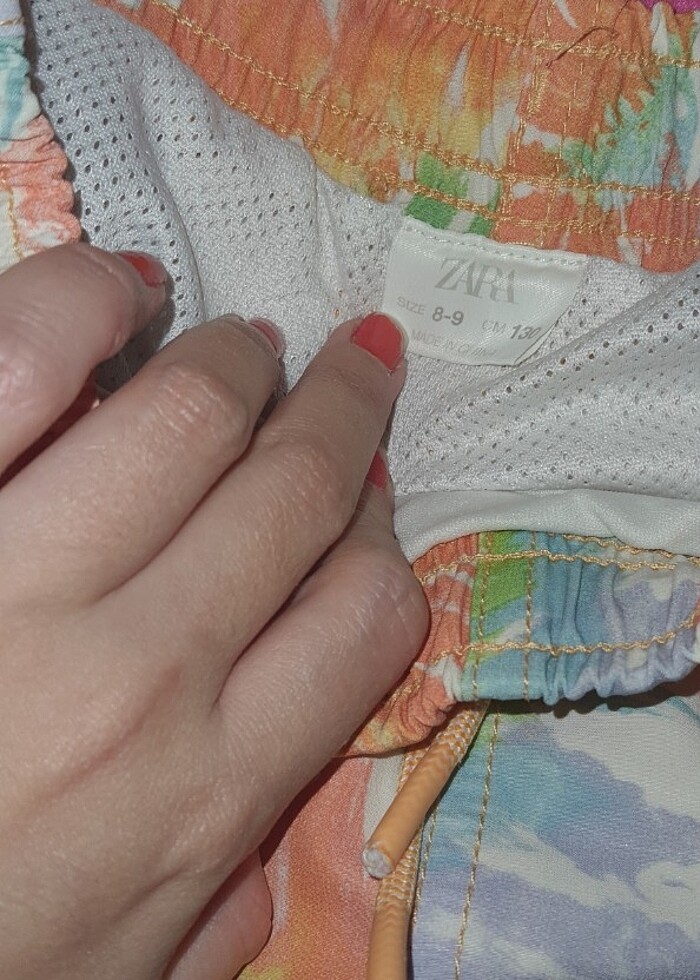 Cocuk batik renkli orijinal zara mayo sort - Görsel 4