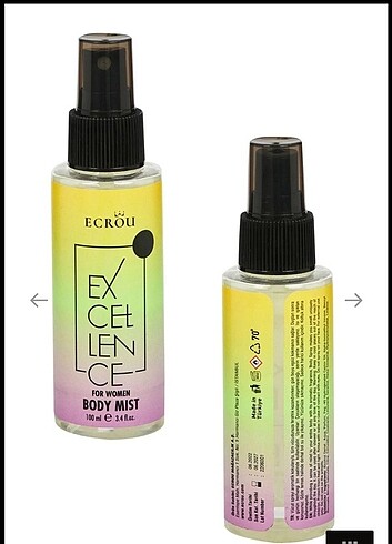 Ecrou body mist 3lu. Guzel hediyelik de bir settir - Görsel 3