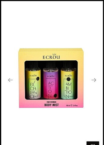 Ecrou body mist 3lu. Guzel hediyelik de bir settir - Görsel 4