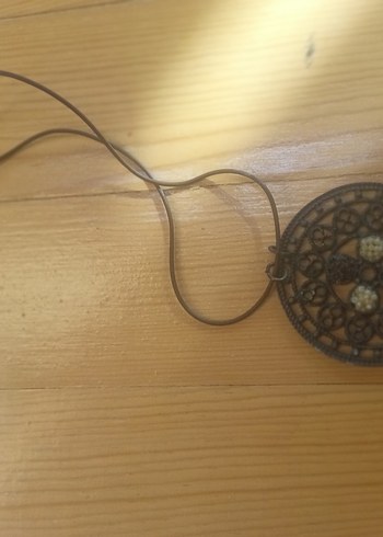Diğer Uzun Kahverengi Boncuklu Bohem Kolye