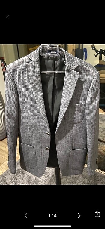 Blazer Ceket Gri