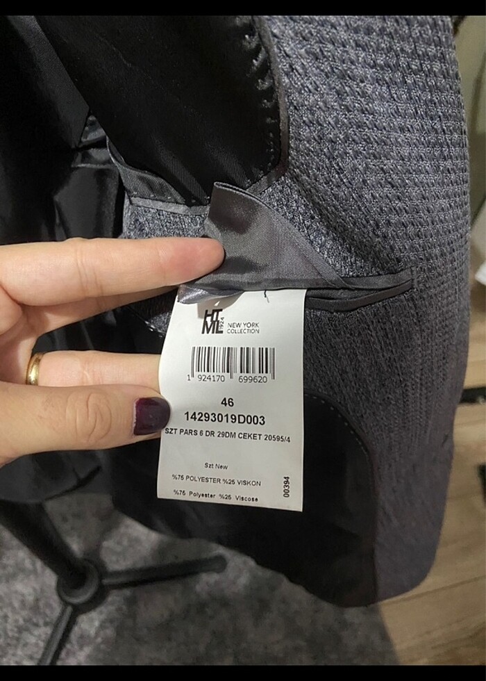 Blazer Ceket Gri - Görsel 3