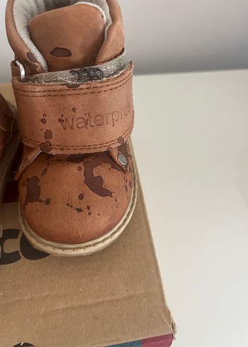 Vicco Kahverengi Deri Erkek Çocuk Botu Velcro