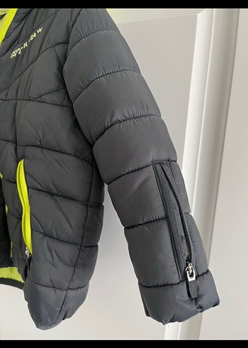 18-24 Ay Beden gri Renk Gri Fermuarlı Erkek Çocuk Ceket