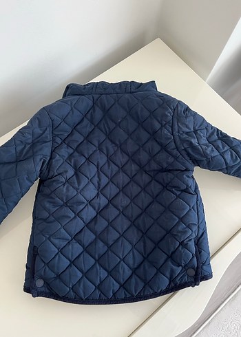 24-36 Ay Beden mavi Renk Koyu Mavi Erkek Çocuk Kapitone Mont