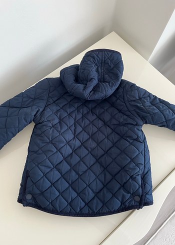 Zara Koyu Mavi Erkek Çocuk Kapitone Mont