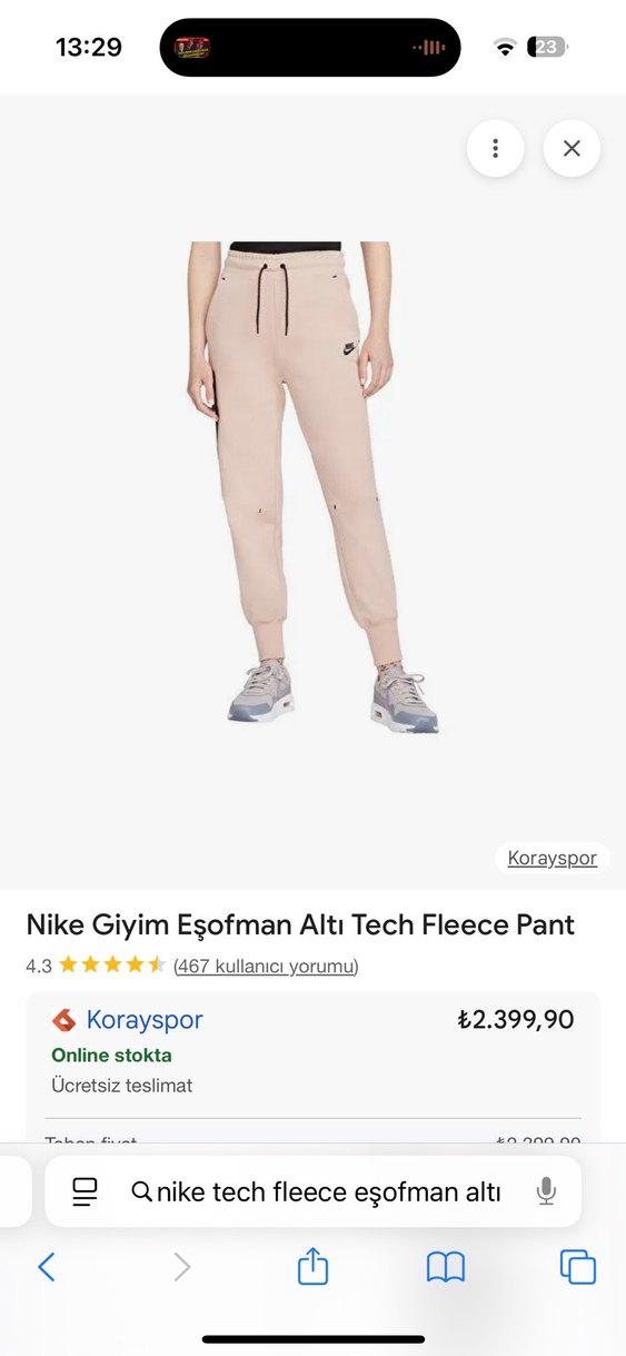 Orijinal rahat eşofman altı nike - Görsel 2