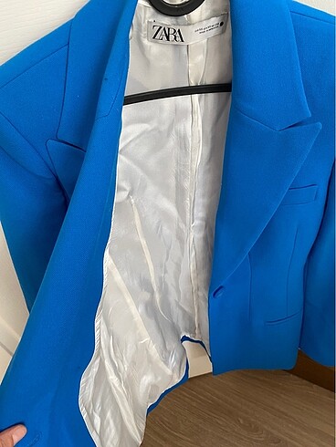 xs Beden mavi Renk Zara yeni mavi blazer