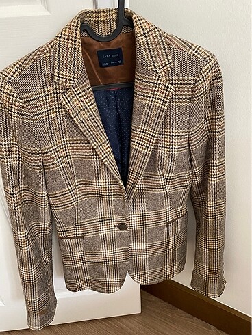 Zara ekose blazer