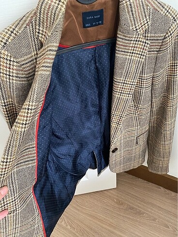 s Beden kahverengi Renk Zara ekose blazer