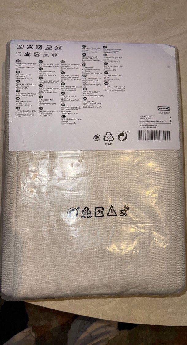 MOALINA Gri Baskılı Fon Perde 2'li - Görsel 4