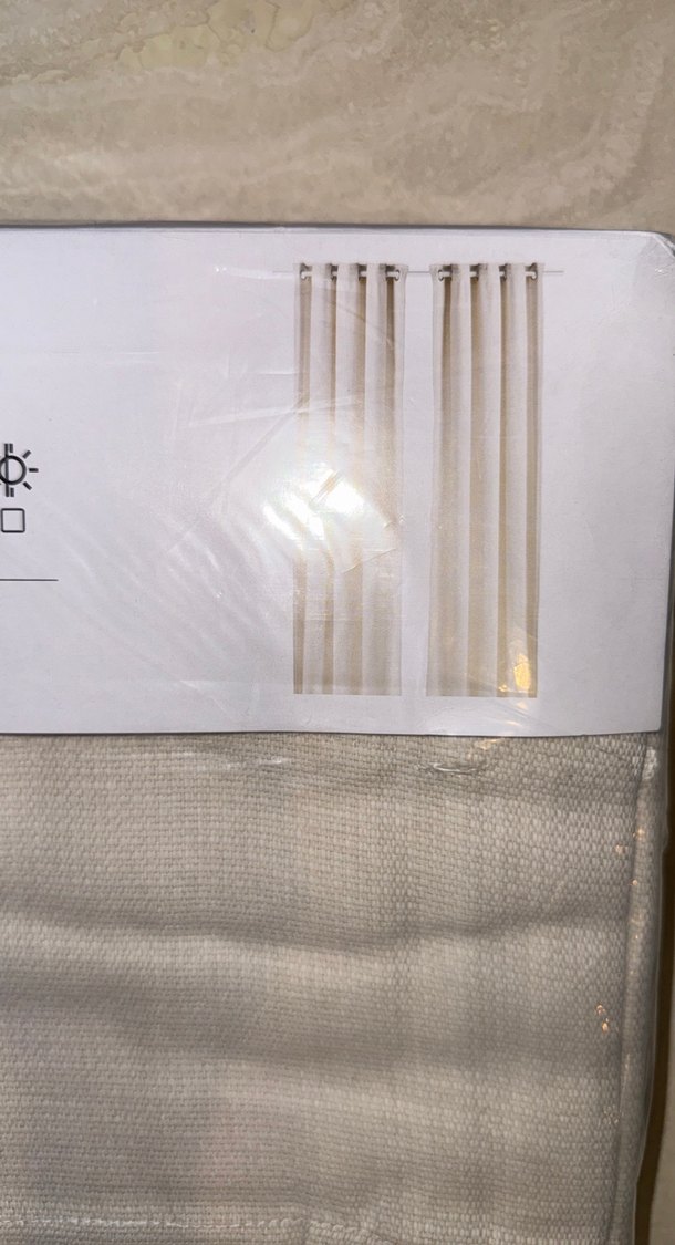 MOALINA Gri Baskılı Fon Perde 2'li - Görsel 3