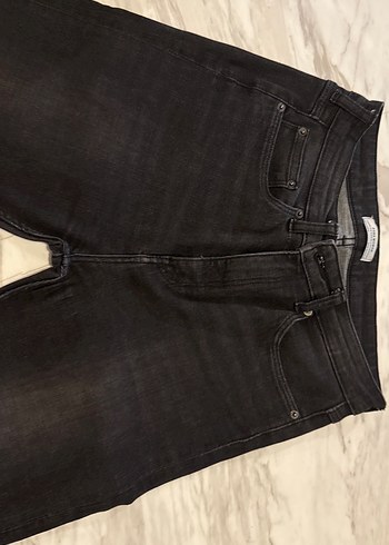 Siyah Kürklü Erkek Denim Pantolon - Görsel 4