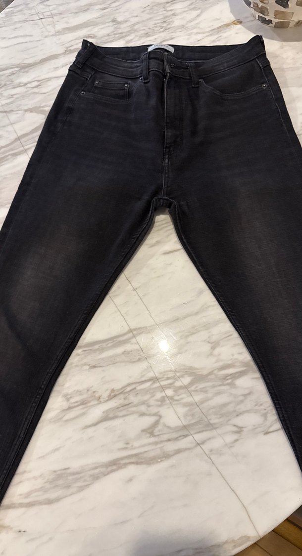 Siyah Kürklü Erkek Denim Pantolon - Görsel 2