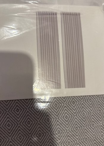 JADERMOT Gri Desenli  2 li fon perde - Görsel 3