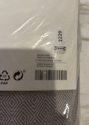 JADERMOT Gri Desenli  2 li fon perde - Görsel 6