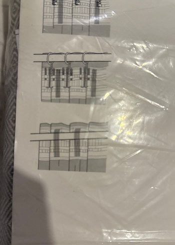 JADERMOT Gri Desenli  2 li fon perde - Görsel 5