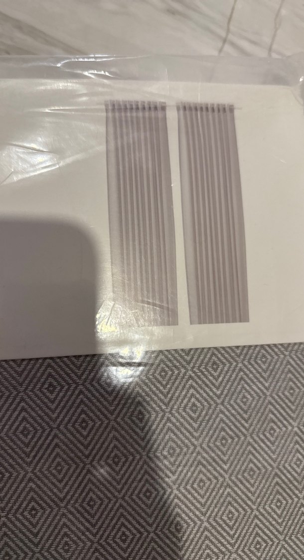 JADERMOT Gri Desenli  2 li fon perde - Görsel 3