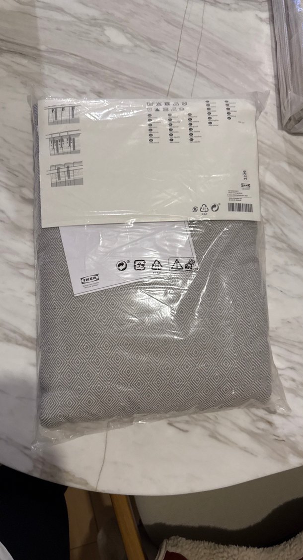 JADERMOT Gri Desenli  2 li fon perde - Görsel 4