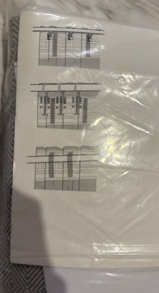 JADERMOT Gri Desenli  2 li fon perde - Görsel 5