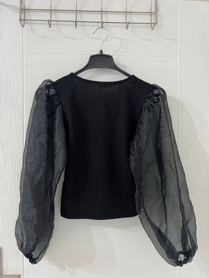 V Yaka Bluz - Görsel 3