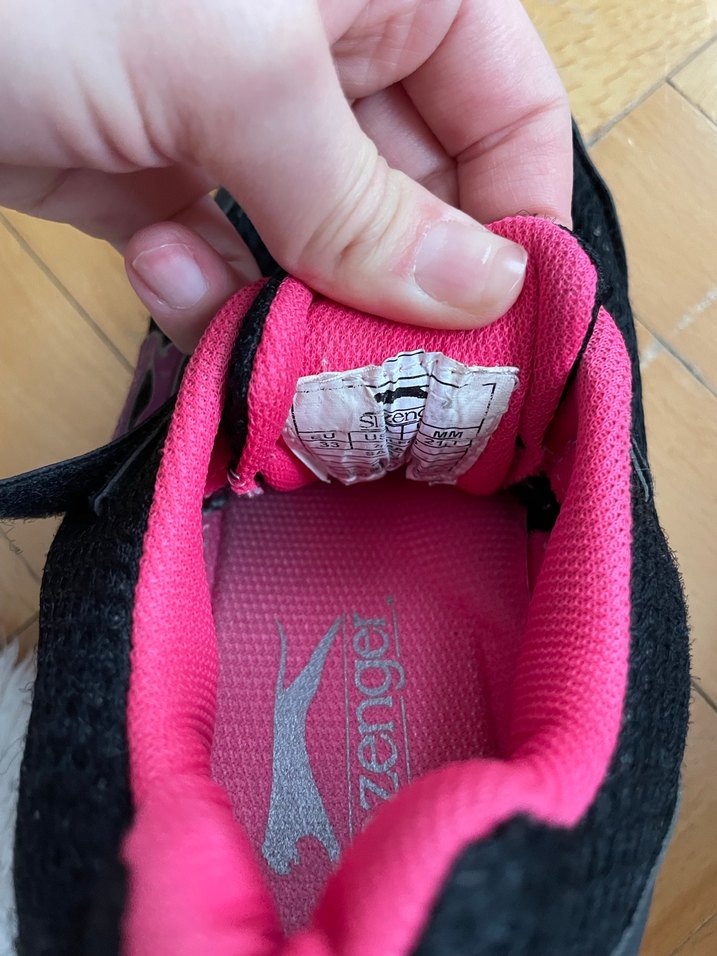 Kız Çocuk Siyah-Pembe Slazenger Spor Ayakkabı - Görsel 4