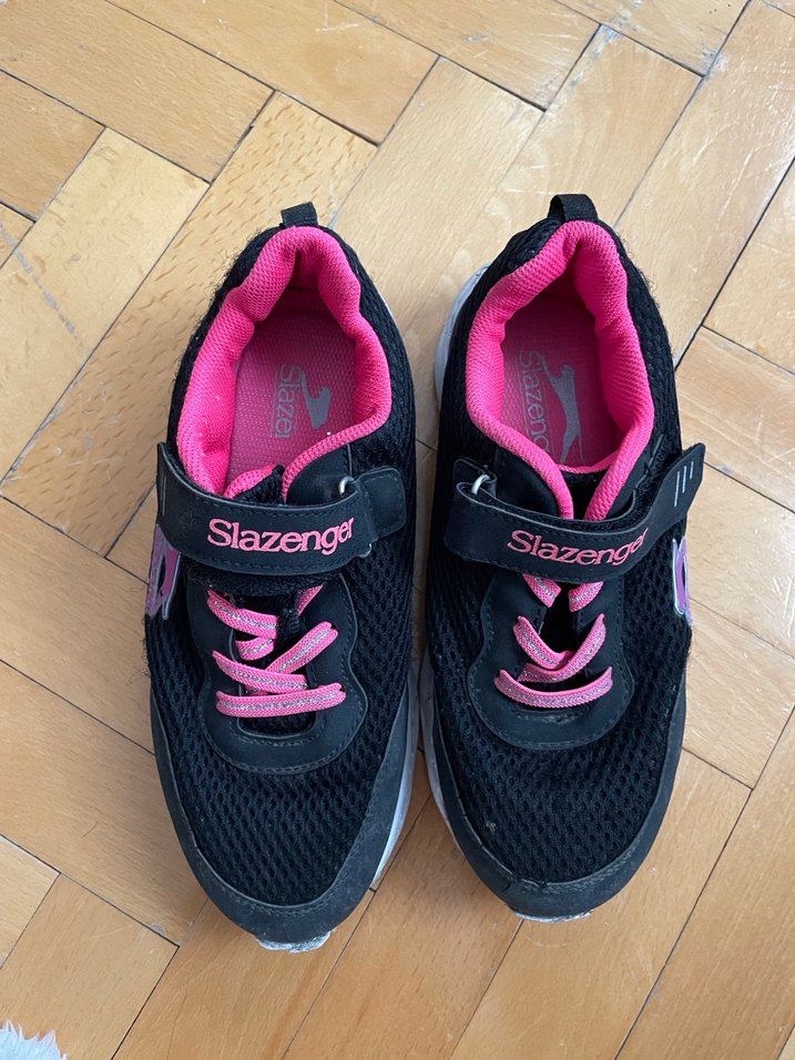 Kız Çocuk Siyah-Pembe Slazenger Spor Ayakkabı - Görsel 2